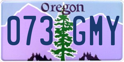 OR license plate 073GMY