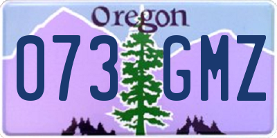 OR license plate 073GMZ