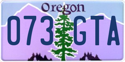 OR license plate 073GTA