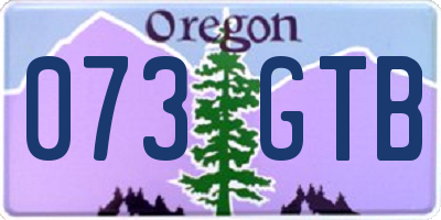 OR license plate 073GTB