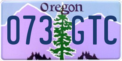 OR license plate 073GTC