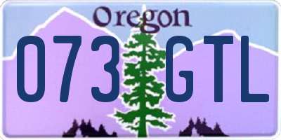 OR license plate 073GTL