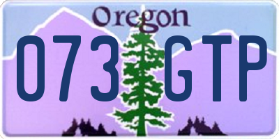 OR license plate 073GTP