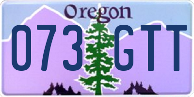OR license plate 073GTT