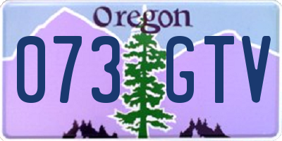 OR license plate 073GTV