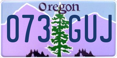 OR license plate 073GUJ