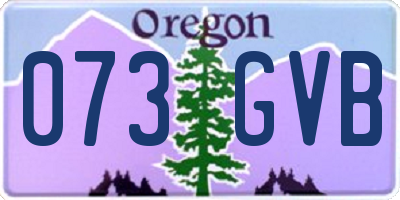 OR license plate 073GVB