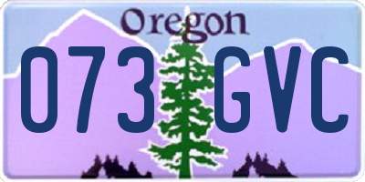 OR license plate 073GVC