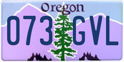 OR license plate 073GVL