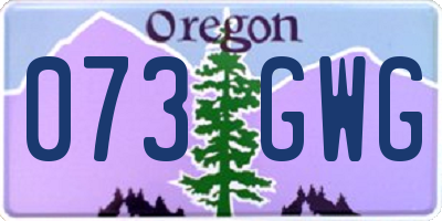 OR license plate 073GWG