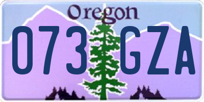 OR license plate 073GZA