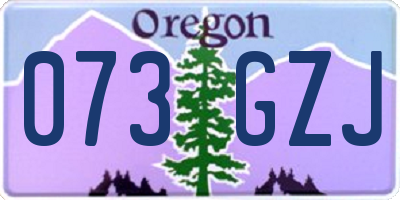 OR license plate 073GZJ