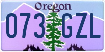 OR license plate 073GZL