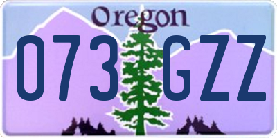 OR license plate 073GZZ