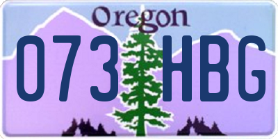OR license plate 073HBG