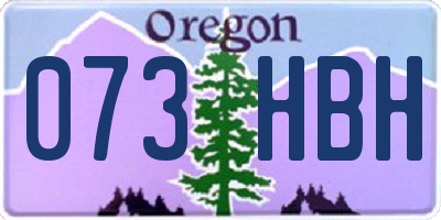 OR license plate 073HBH