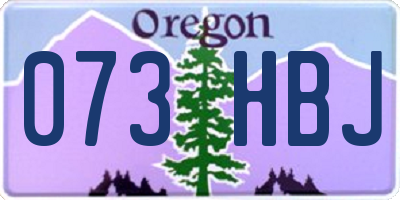 OR license plate 073HBJ