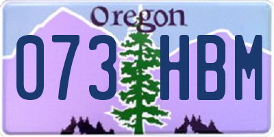 OR license plate 073HBM