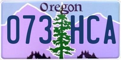 OR license plate 073HCA