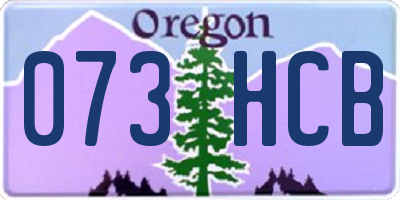 OR license plate 073HCB
