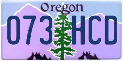 OR license plate 073HCD