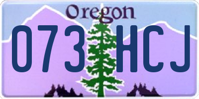 OR license plate 073HCJ
