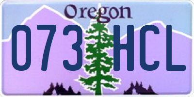 OR license plate 073HCL