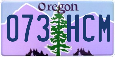 OR license plate 073HCM
