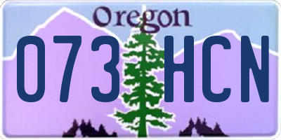 OR license plate 073HCN