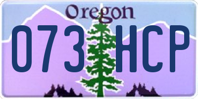 OR license plate 073HCP