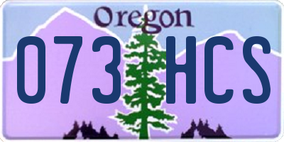 OR license plate 073HCS