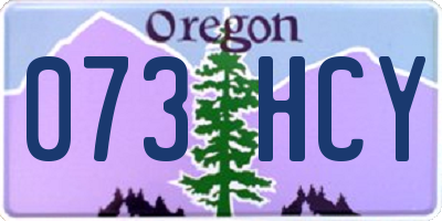 OR license plate 073HCY