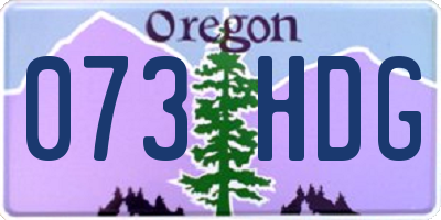 OR license plate 073HDG
