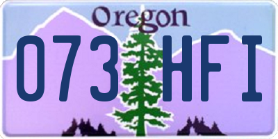 OR license plate 073HFI