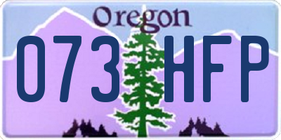 OR license plate 073HFP