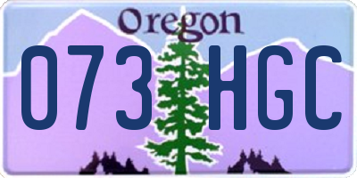 OR license plate 073HGC