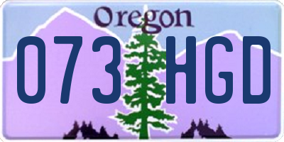 OR license plate 073HGD