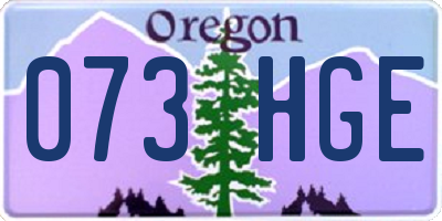 OR license plate 073HGE