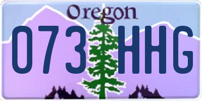 OR license plate 073HHG