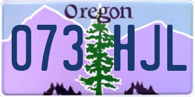 OR license plate 073HJL