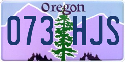 OR license plate 073HJS
