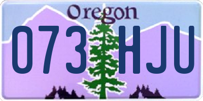 OR license plate 073HJU