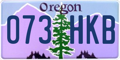 OR license plate 073HKB