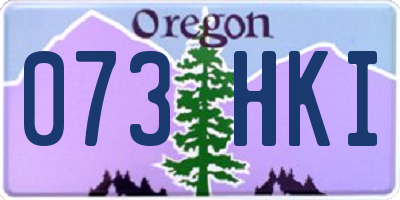 OR license plate 073HKI