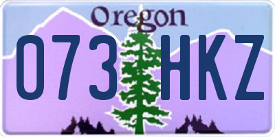 OR license plate 073HKZ