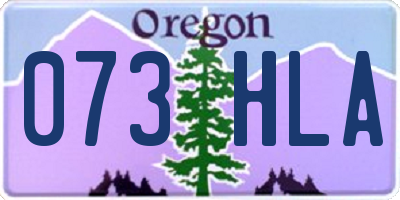 OR license plate 073HLA