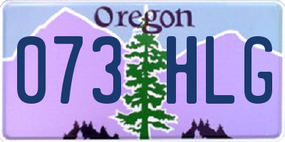 OR license plate 073HLG