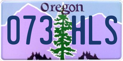 OR license plate 073HLS