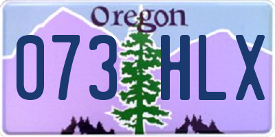 OR license plate 073HLX