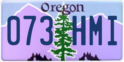 OR license plate 073HMI